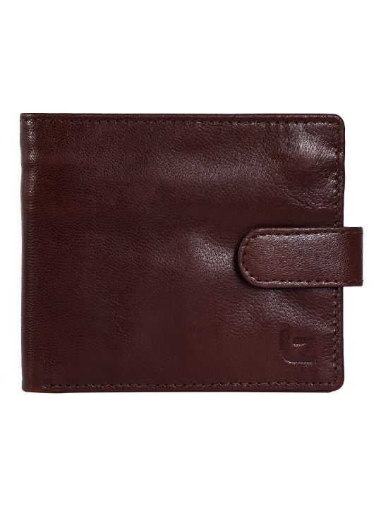 Leather Zentrum Maroon Genuine Leather Men's Bi-Fold Casual Wallet With RFID Protected (4 Card Slots)